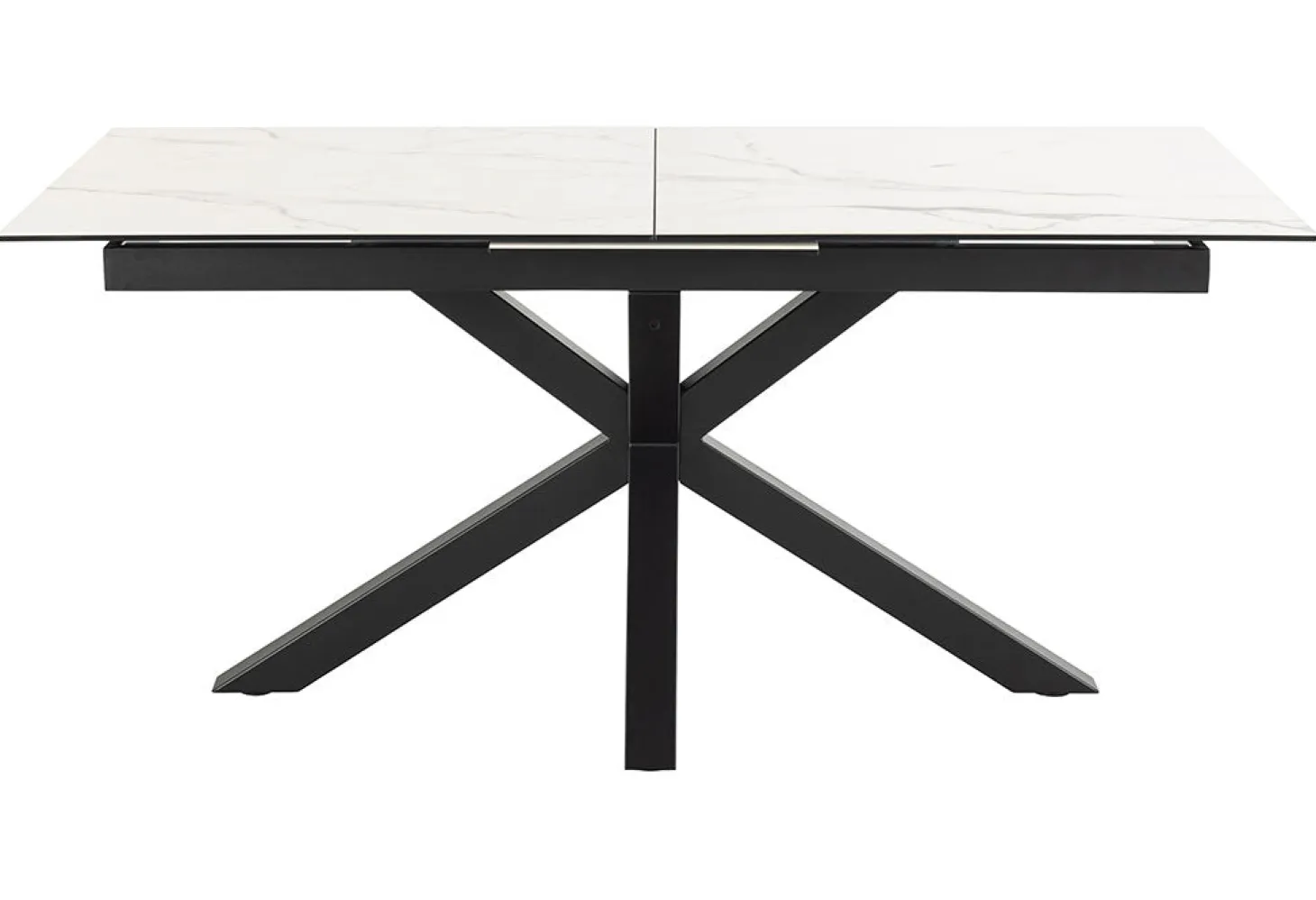 Verdun Matbord 90x160-210 cm Vit Keramik