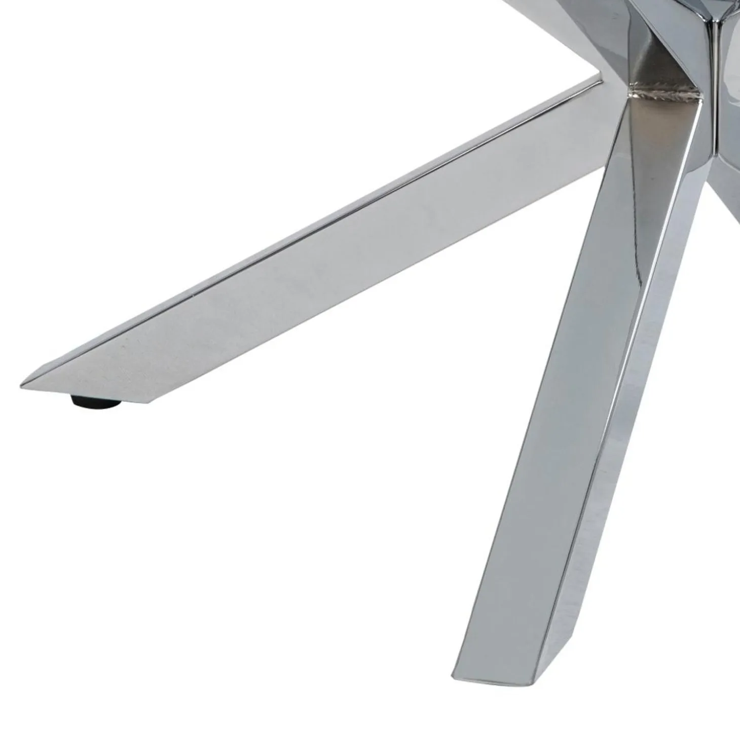 Verdun Soffbord Rund 82 cm Glas/Krom