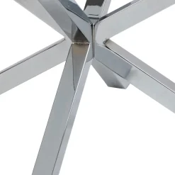 Verdun Soffbord Rund 82 cm Glas/Krom
