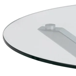 Verdun Soffbord Rund 82 cm Glas/Krom
