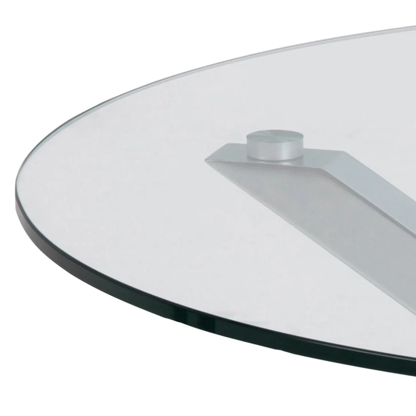 Verdun Soffbord Rund 82 cm Glas/Krom