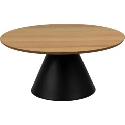 Vernon Soffbord Rund 85 cm Svart