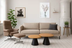 Vernon Soffbord Rund 65 cm Svart