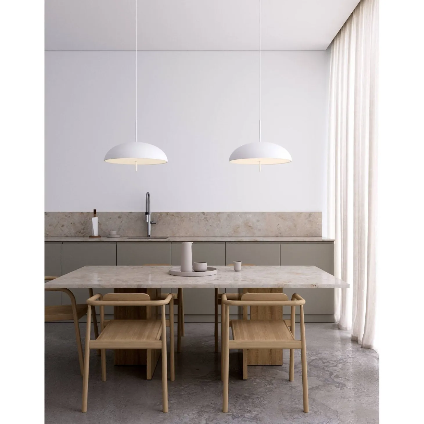 Versale Taklampa 50 cm, Vit