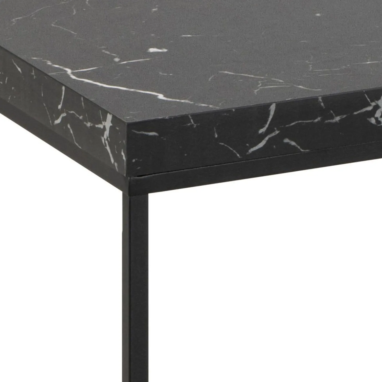 Vesterbro Soffbord 110x55 cm Svart Marquina