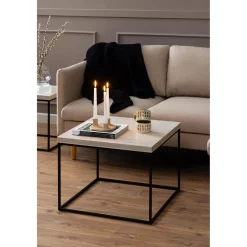Vesterbro Soffbord 60x60 cm Travertin