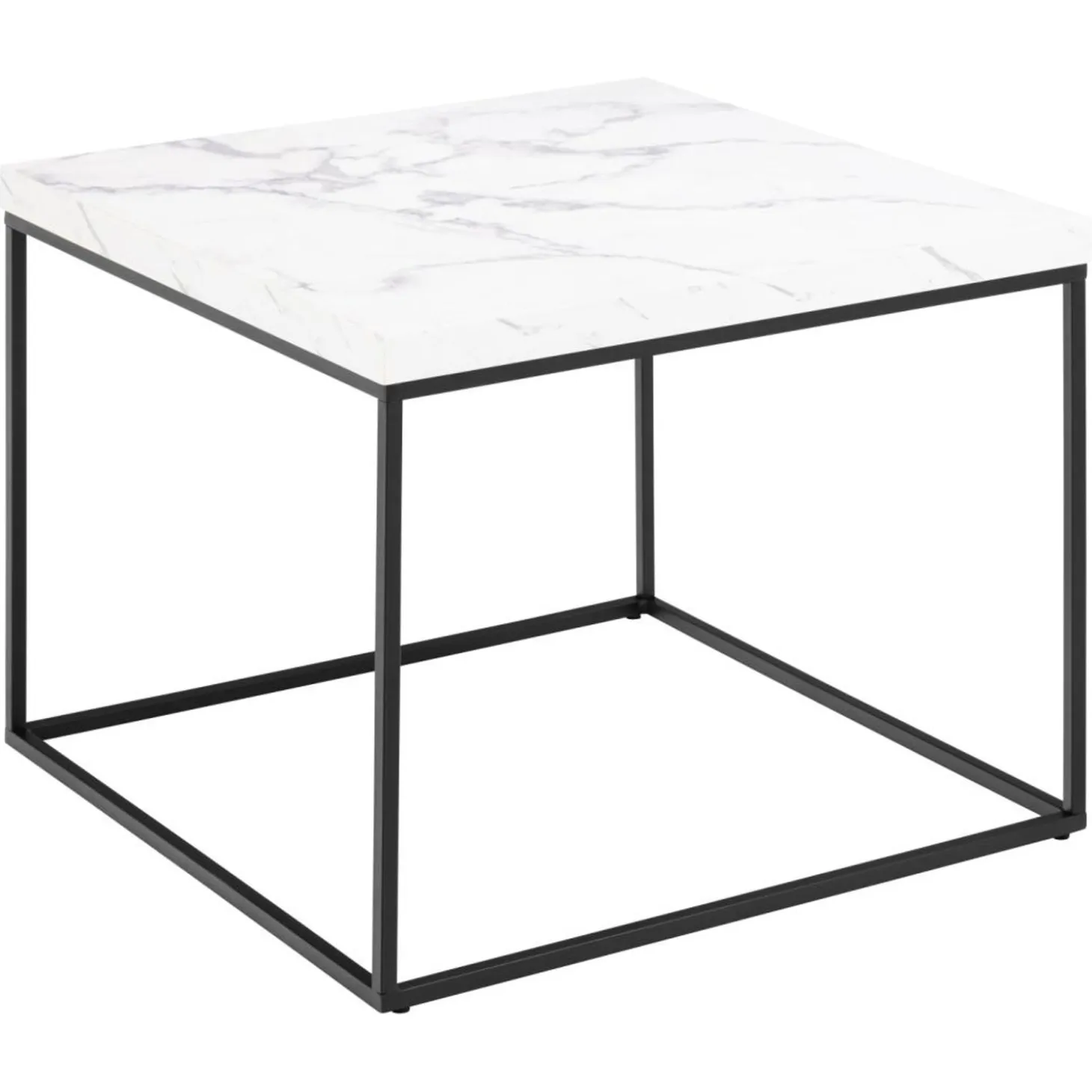 Vesterbro Soffbord 60x60 cm Vit Carrara