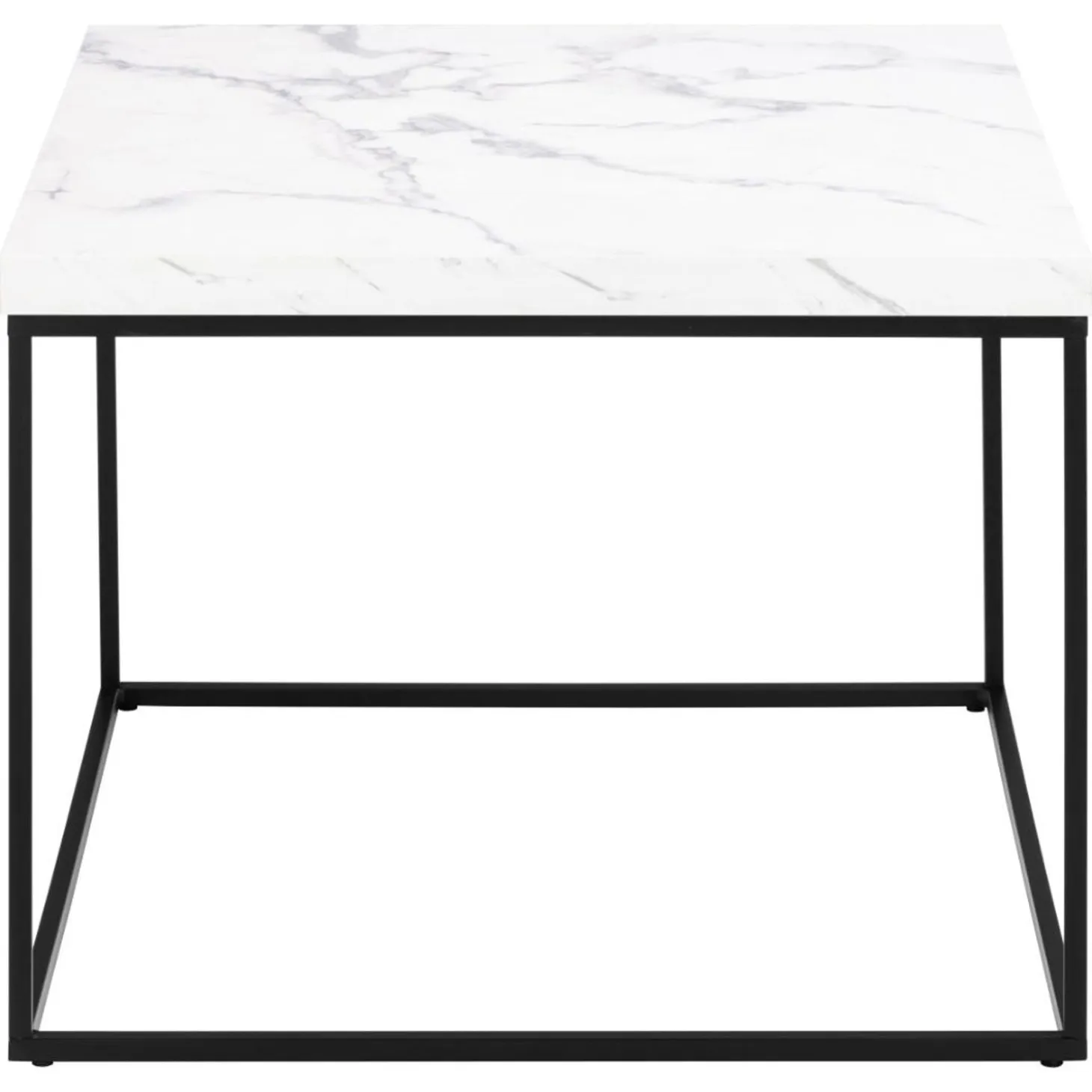 Vesterbro Soffbord 60x60 cm Vit Carrara