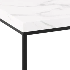 Vesterbro Soffbord 110x55 cm Vit Carrara