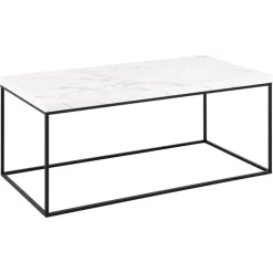 Vesterbro Soffbord 110x55 cm Vit Carrara