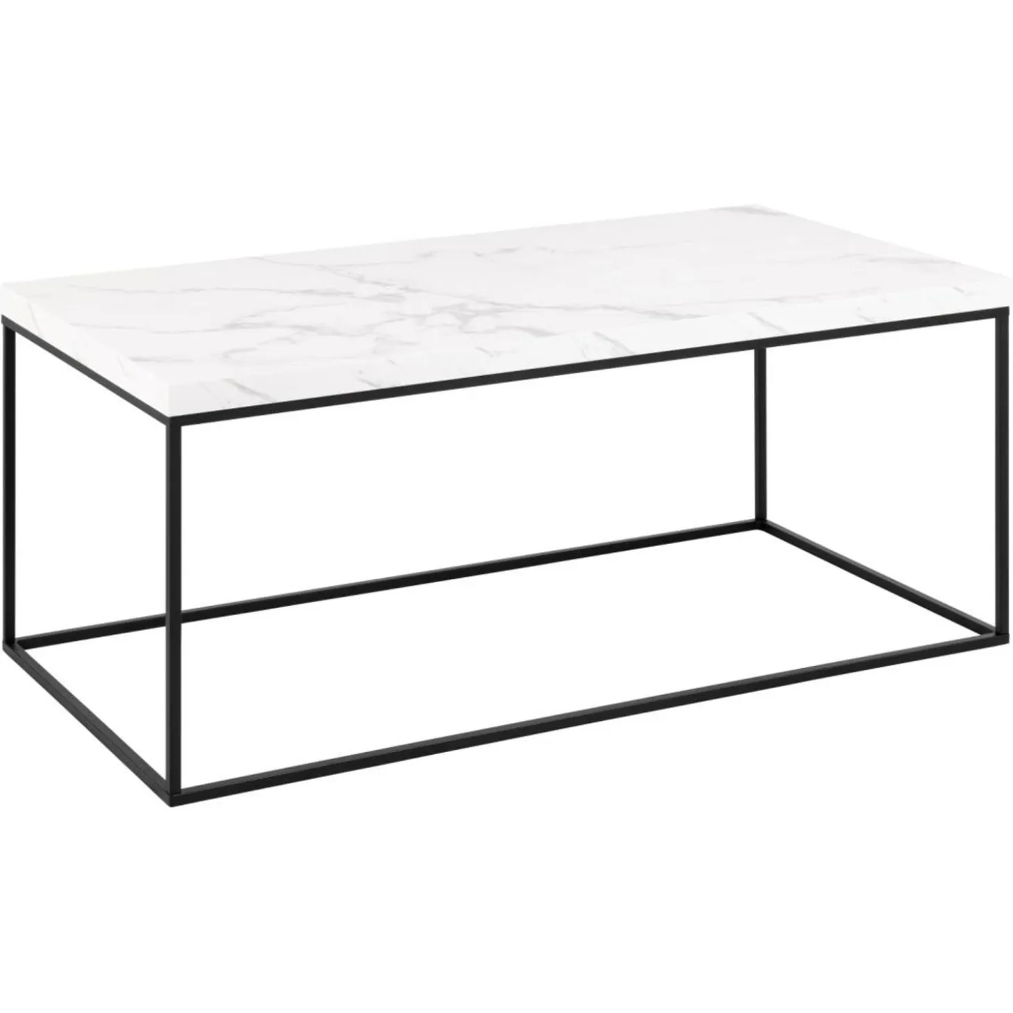 Vesterbro Soffbord 110x55 cm Vit Carrara