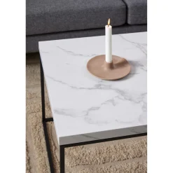 Vesterbro Soffbord 110x55 cm Vit Carrara