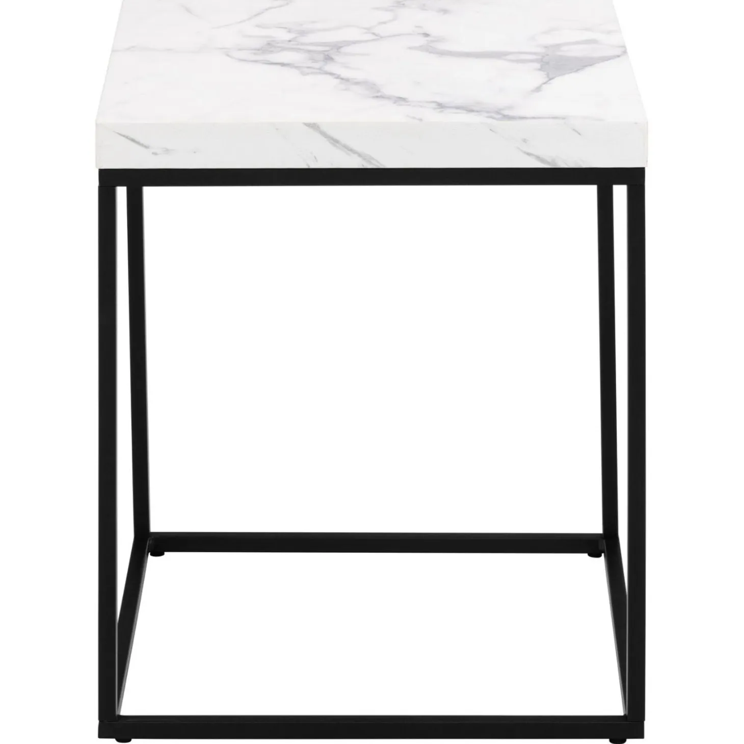 Vesterbro Soffbord 40x40 cm Vit Carrara