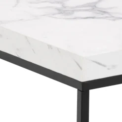 Vesterbro Soffbord 40x40 cm Vit Carrara