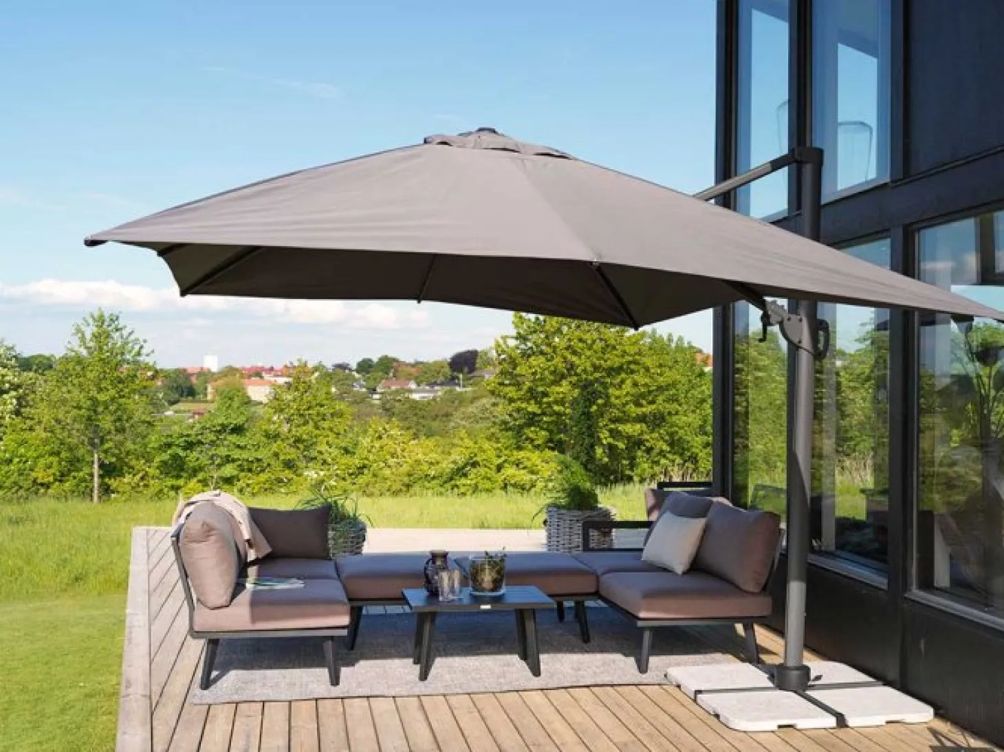 Villac 1-Sits Modul Svart/Beige