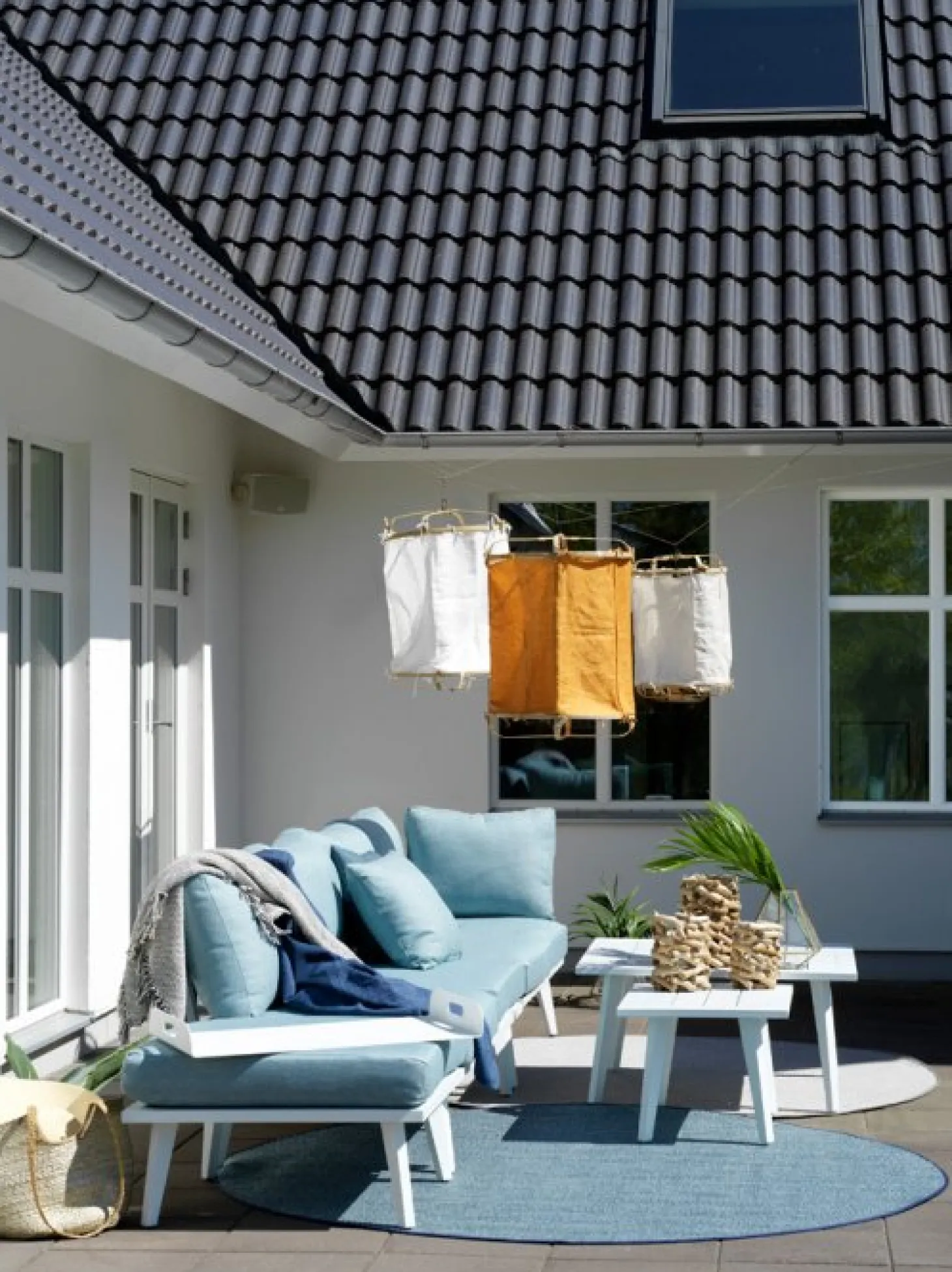 Villac 1-Sits Modul Vit/Grå
