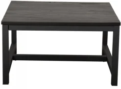 Vintage Lakrits Soffbord 80x80 Svart