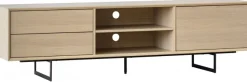 Vision TV-Bänk Vitpigmenterad Ek 180cm