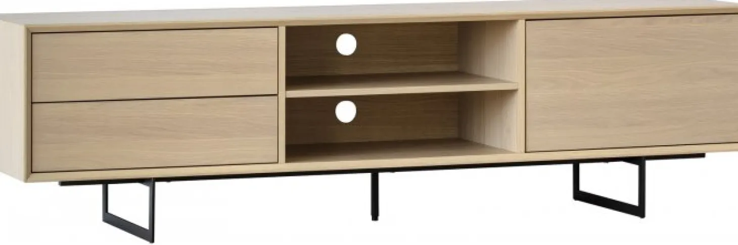 Vision TV-Bänk Vitpigmenterad Ek 180cm