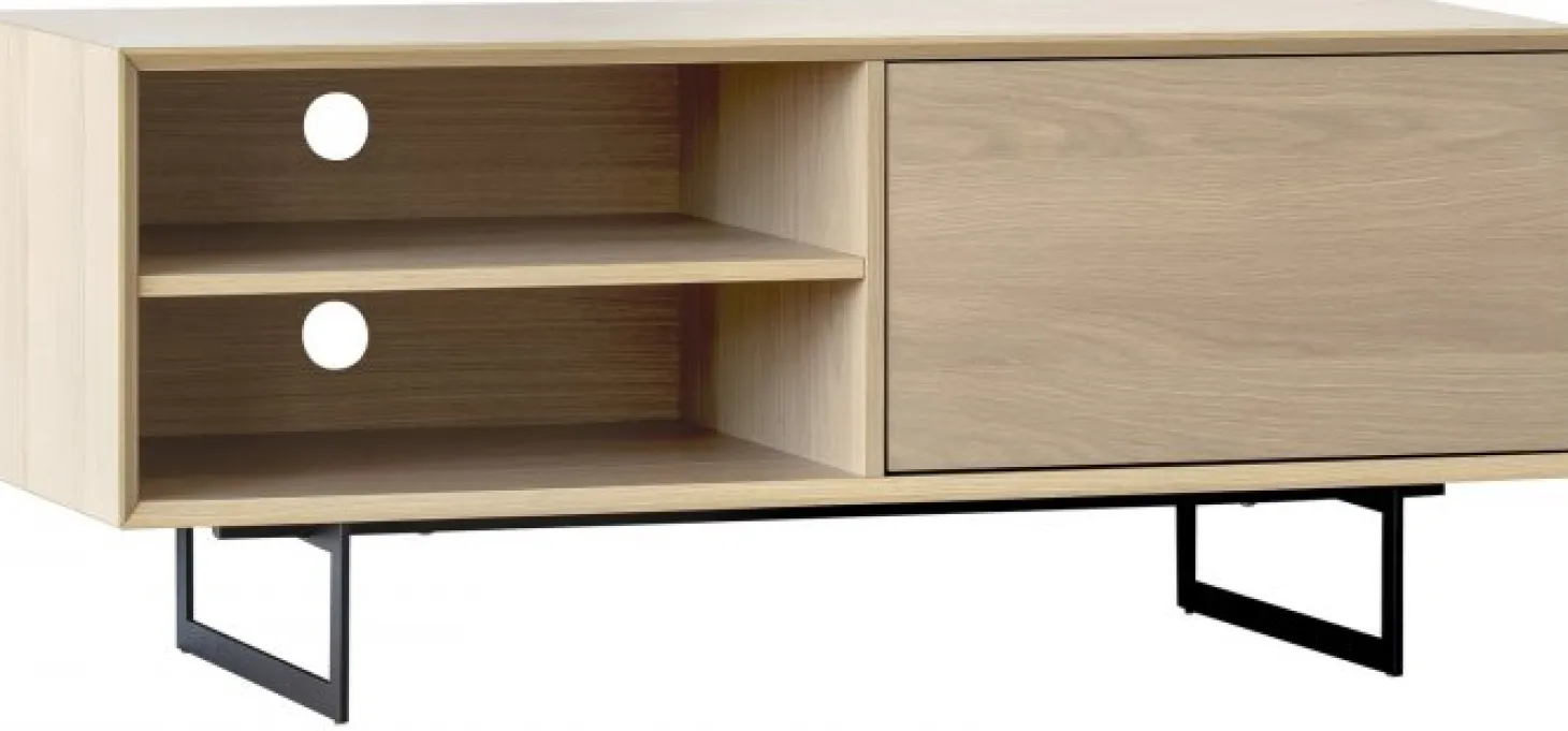 Vision TV-Bänk Vitpigmenterad Ek 120cm