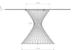 Vortex Bord Runt 140cm Keramisk marmor