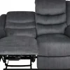 Winfield 2-Sits Reclinersoffa Grått Tyg