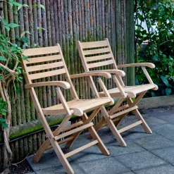 York Trädgårdsmöbelset Butterfly 1 Bord + 4 Stolar Teak