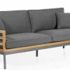 Zalongo 3-sits Soffa Teak/Grå Alu