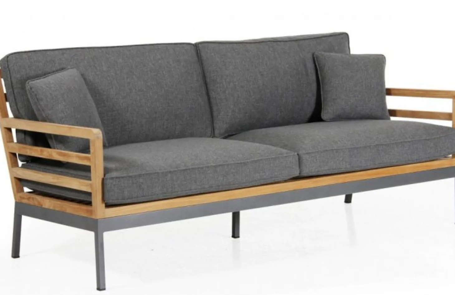 Zalongo 3-sits Soffa Teak/Grå Alu