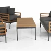 Zalongo Soffgrupp Teak/Grå Alu
