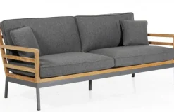 Zalongo Soffgrupp Teak/Grå Alu