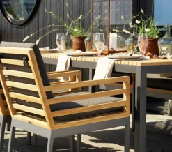 Zalongo Stol Teak/Grå Alu