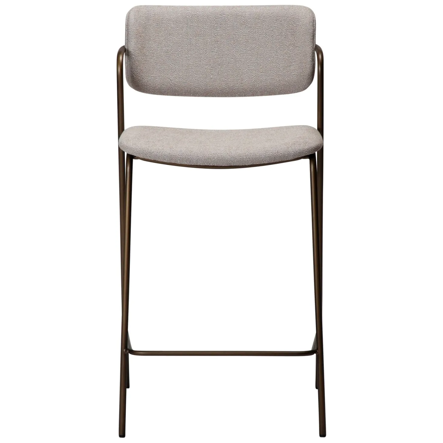 Zed Barstol Cashmere bouclé, Antique Brass