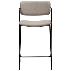 Zed Barstol Cashmere bouclé, Black Metal