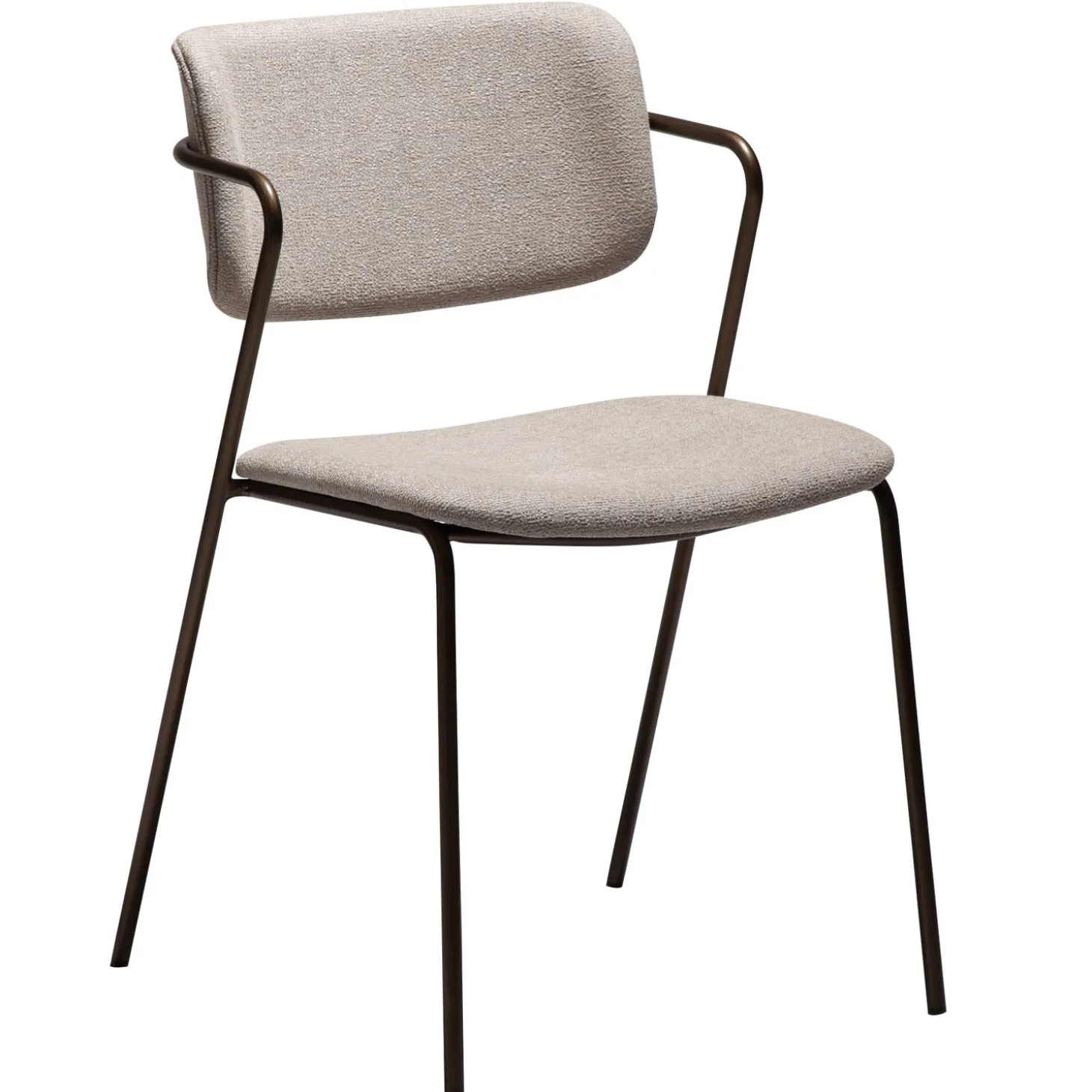 Zed Stol Cashmere bouclé, Antique Brass