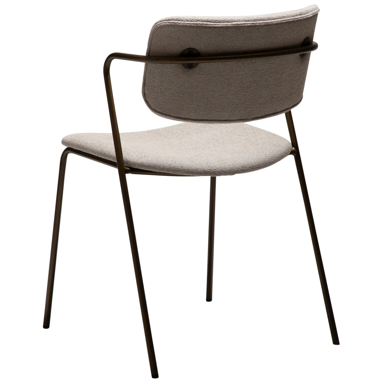 Zed Stol Cashmere bouclé, Antique Brass