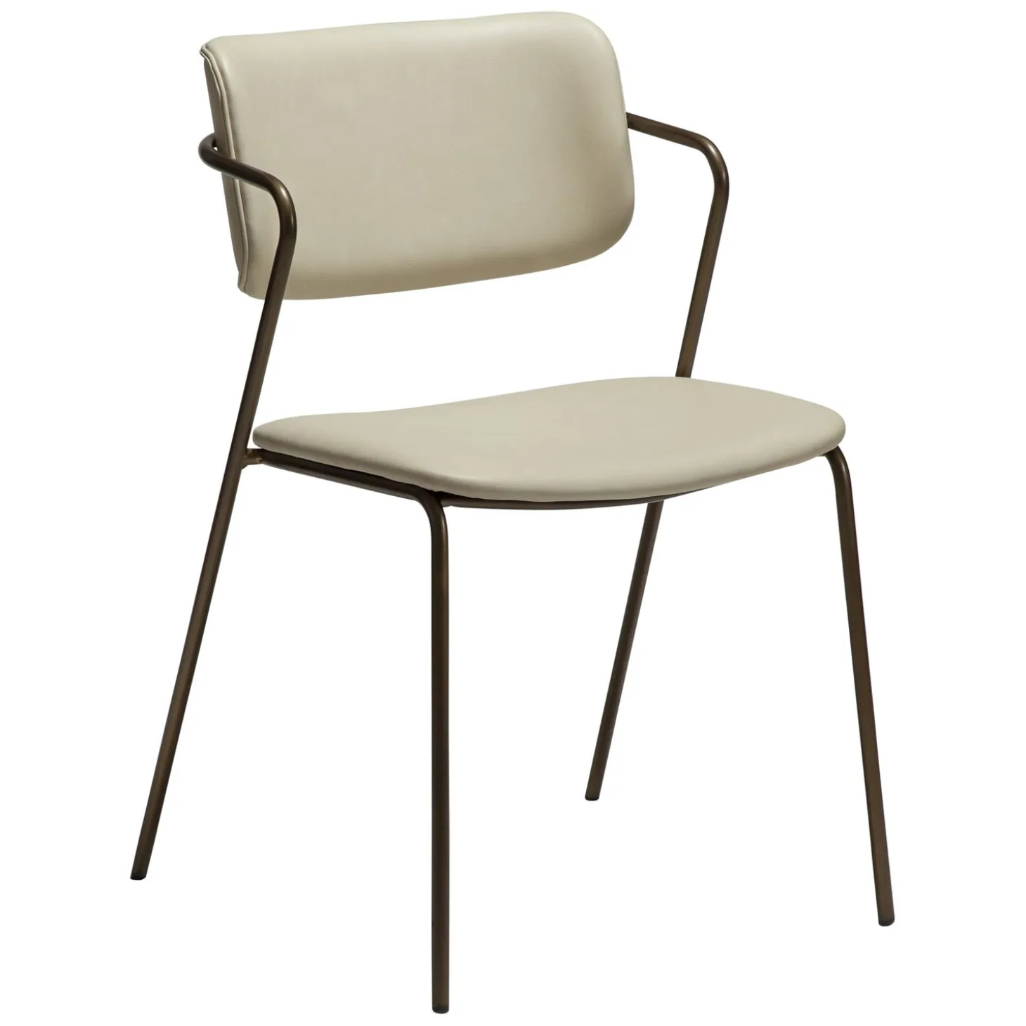 Zed Stol Frosted Almond Art.Leather