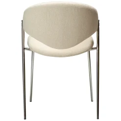 Zone Stol Simply Beige Bouclé, Chrome